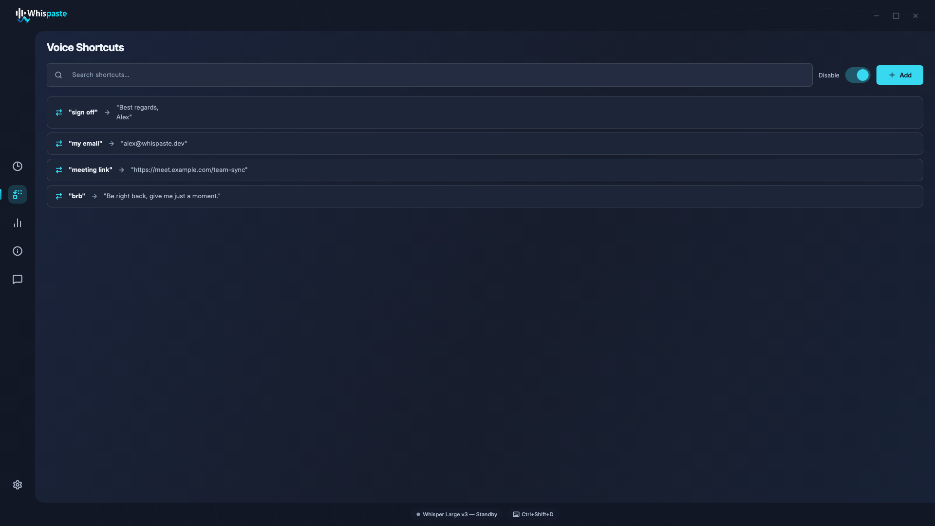 Voice commands that save keystrokes